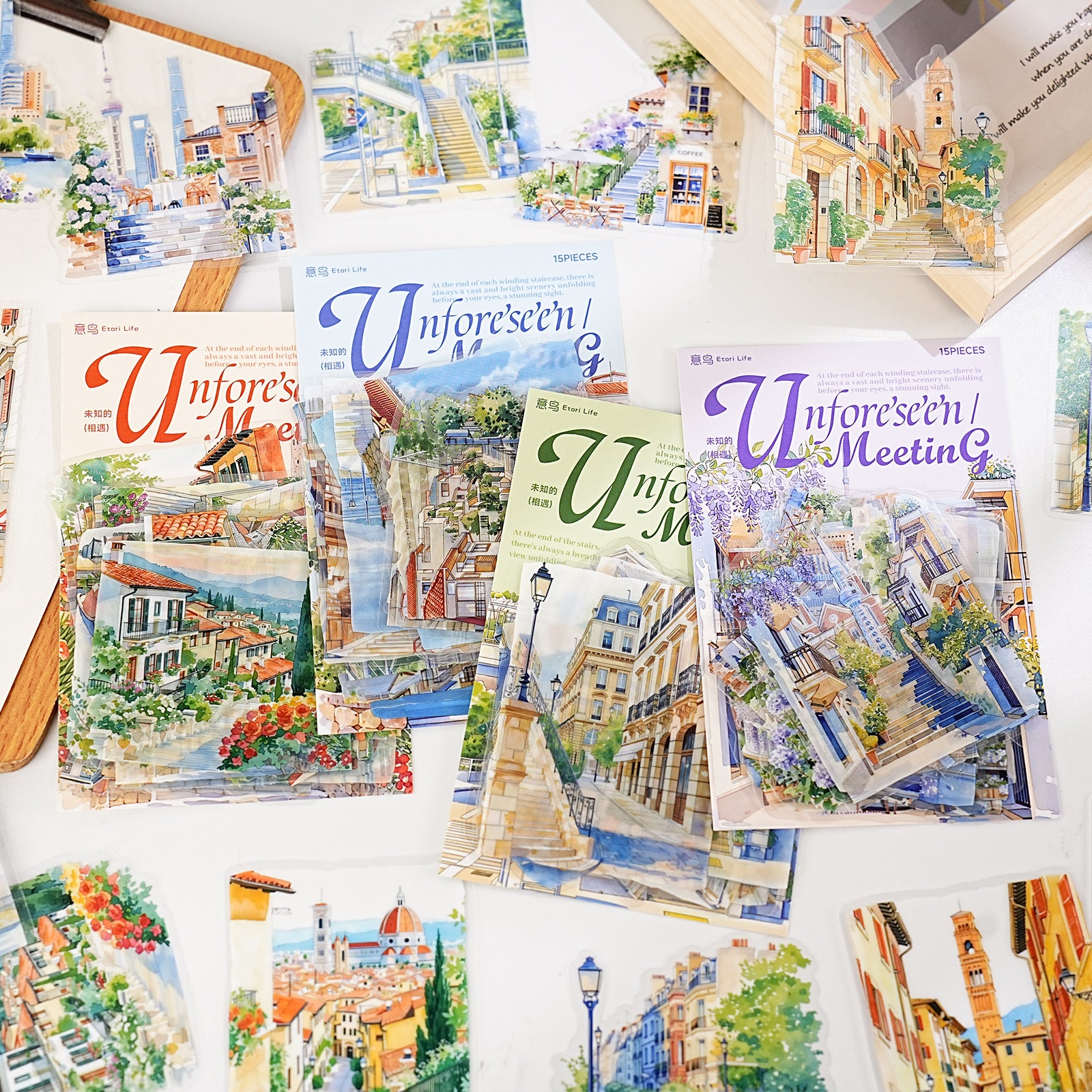 Stairs of the City PET Sticker for journaling and scrapbooking