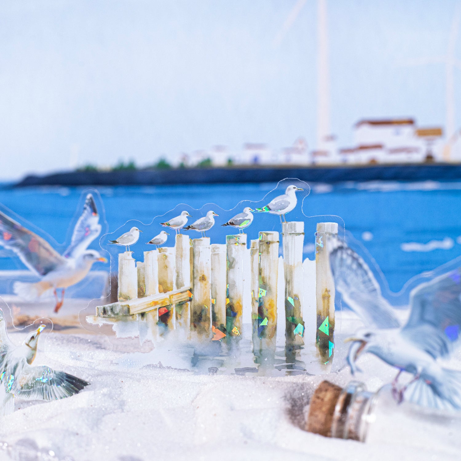 Let's See the Seagulls PET Sticker