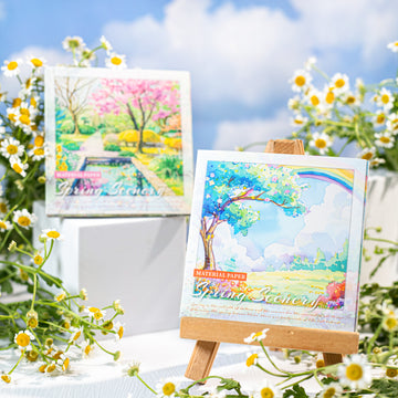 Spring Scenery Scrapbooking Paper