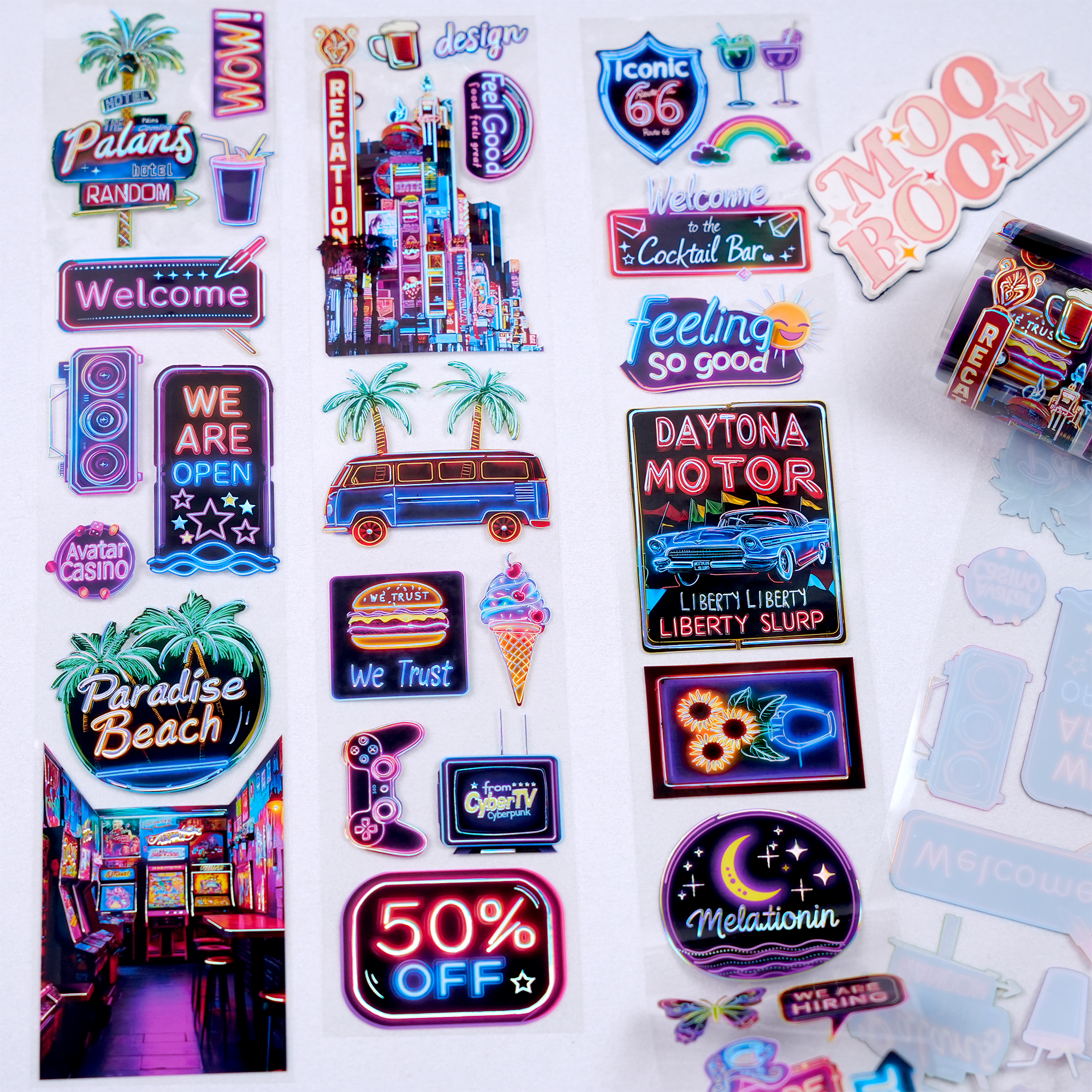 Neon Lights PET Tape