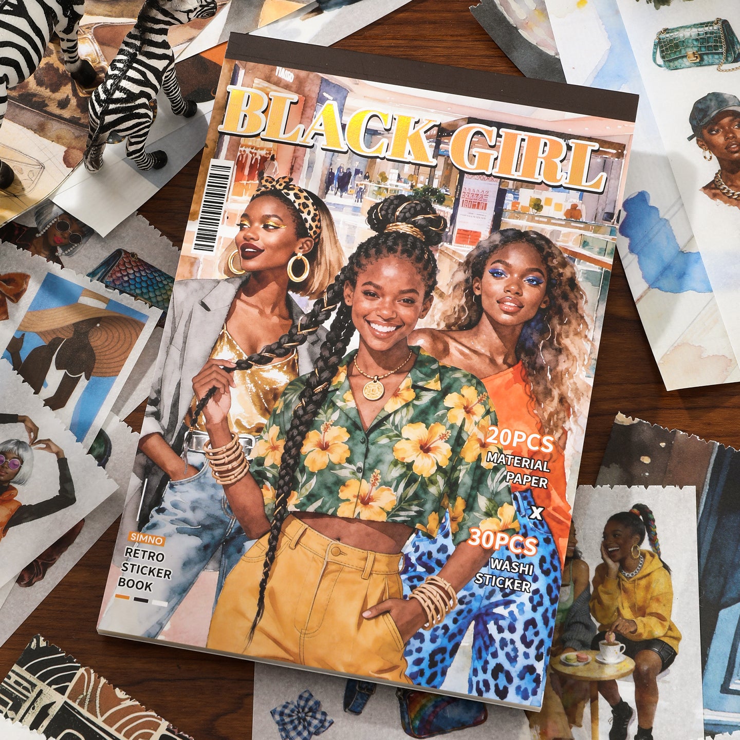 Black Girl Sticker Book