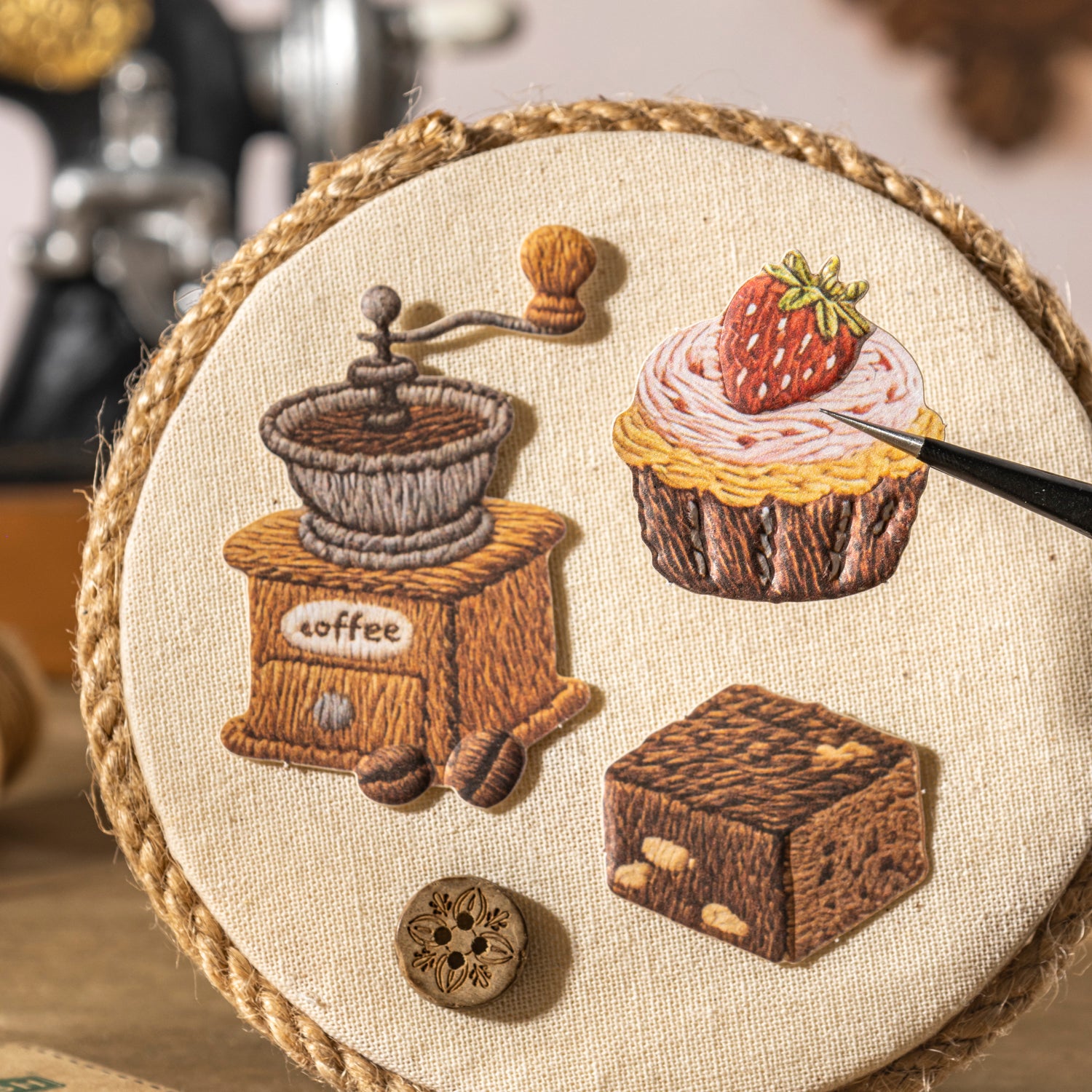 Warm & Cozy Small-item Cloth Texture Sticker