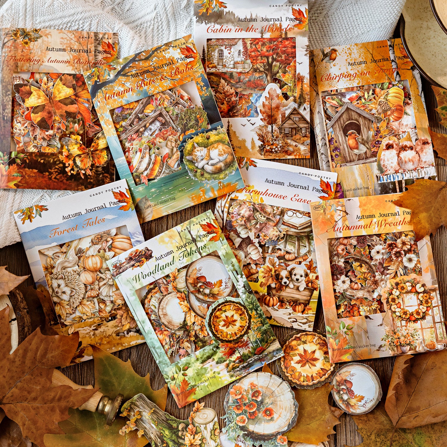 Autumn Notes Series PET Sticker