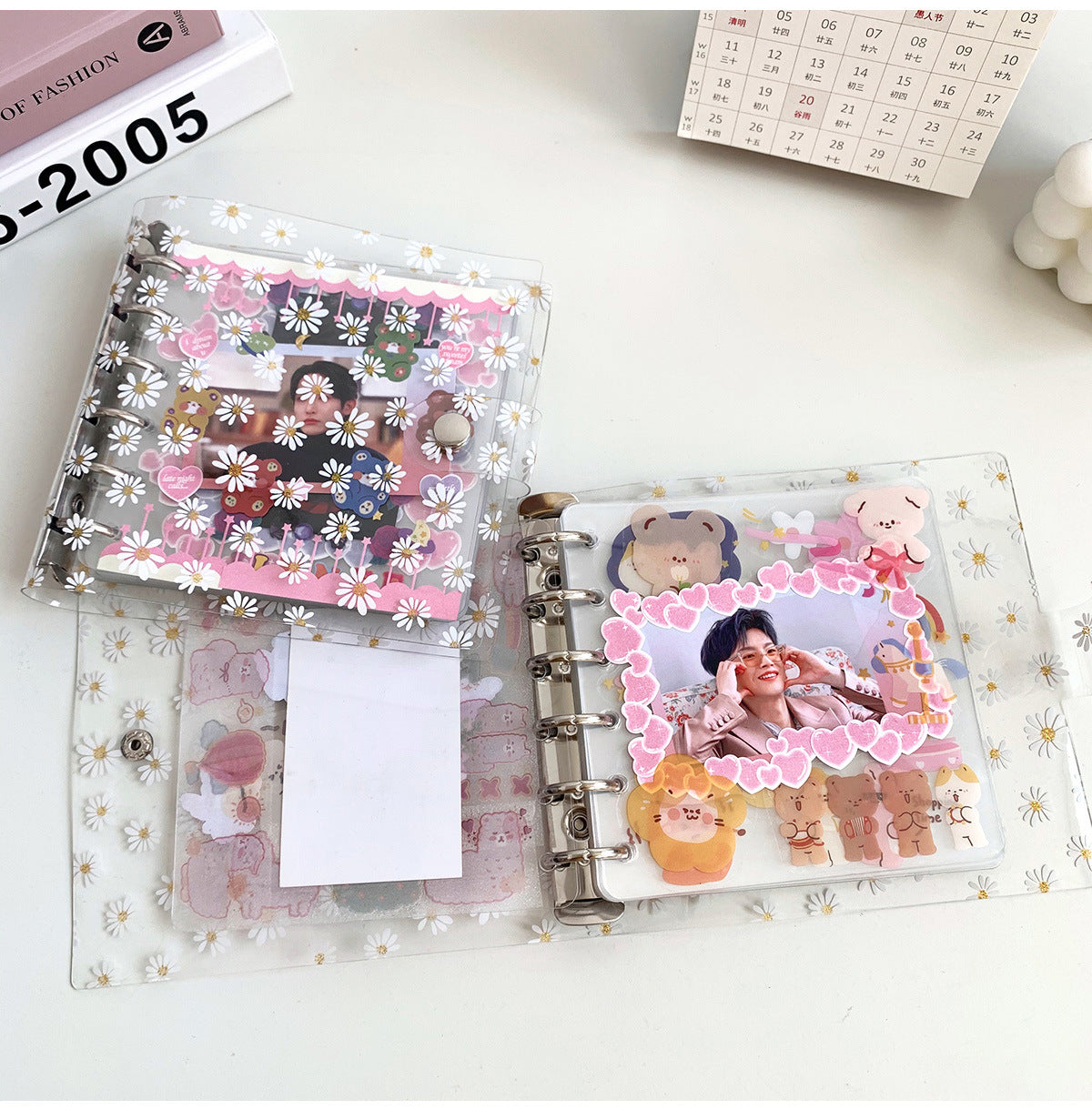 Transparent Inner Daisy Transparent Inner Page Scrapbooking Book | MOOBOOM – mooboom