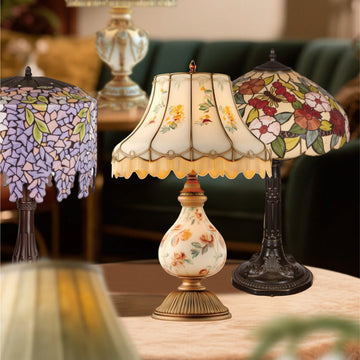 Vintage Table Lamp Paper Sticker