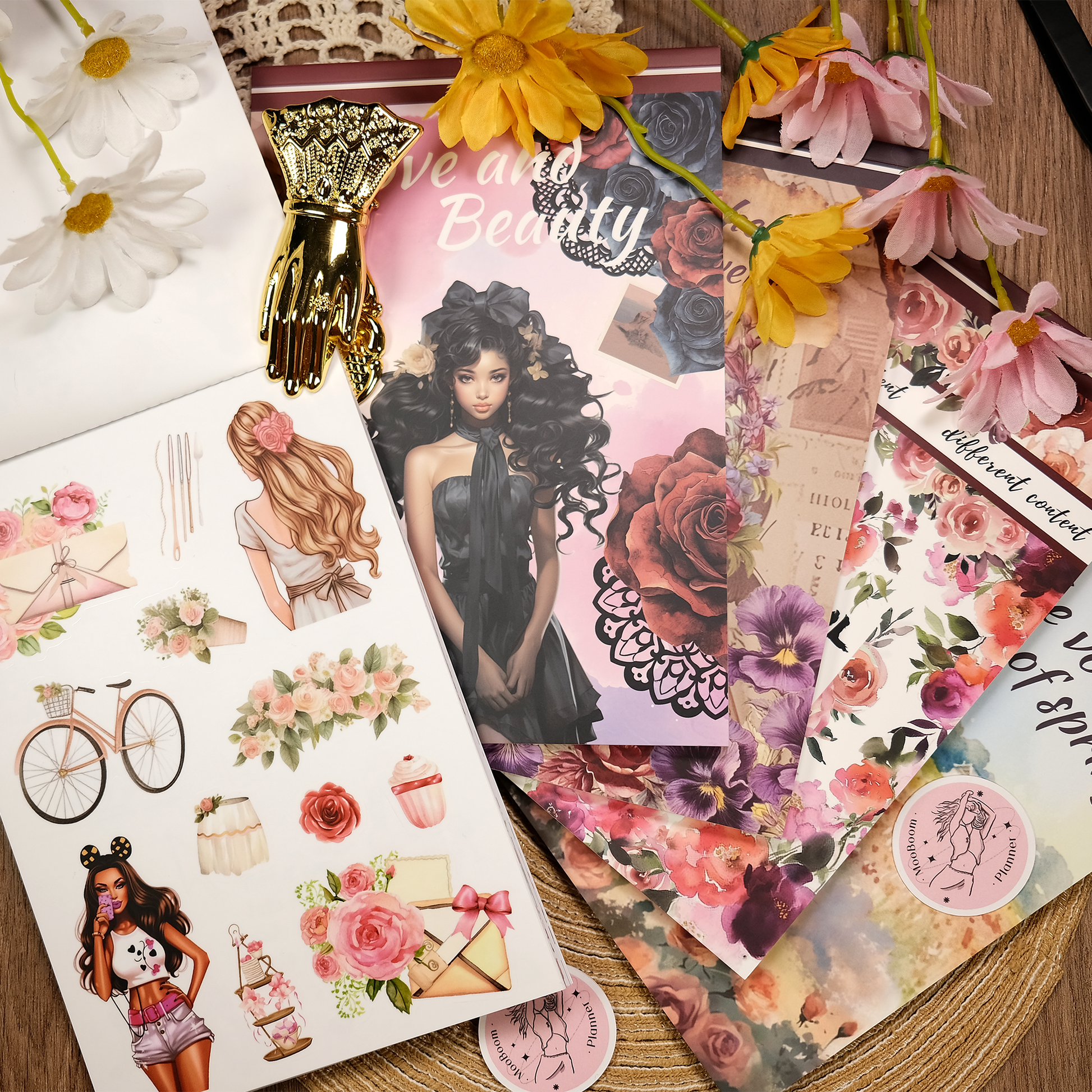 Vintage Scrapbooking Journaling Sticker Book Vol.5