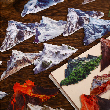 Mountain Paper Sticker for journaling and scrapbooking