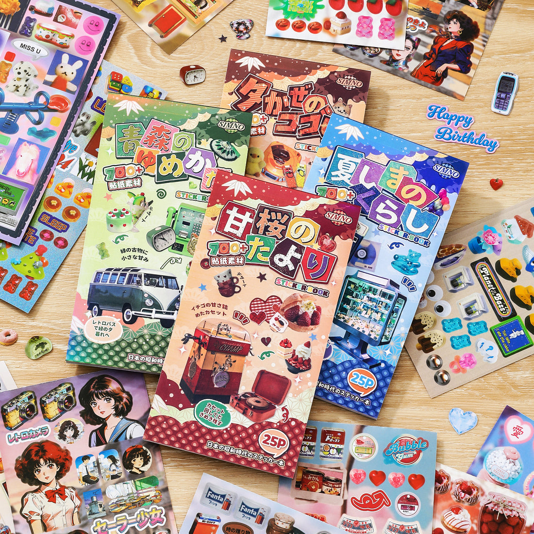 Japanese Lifestyle Aesthetics Pre-cut Sticker Book