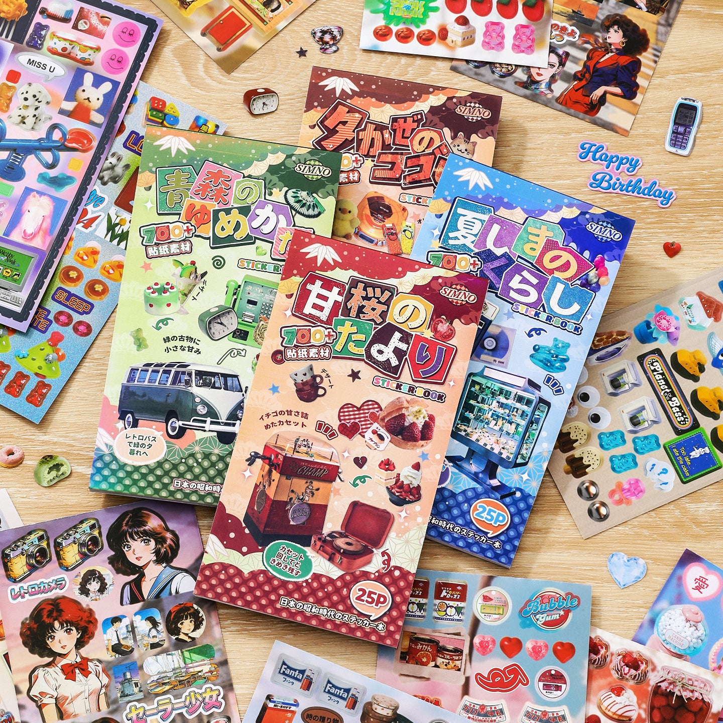 Japanese Lifestyle Aesthetics Pre-cut Sticker Book