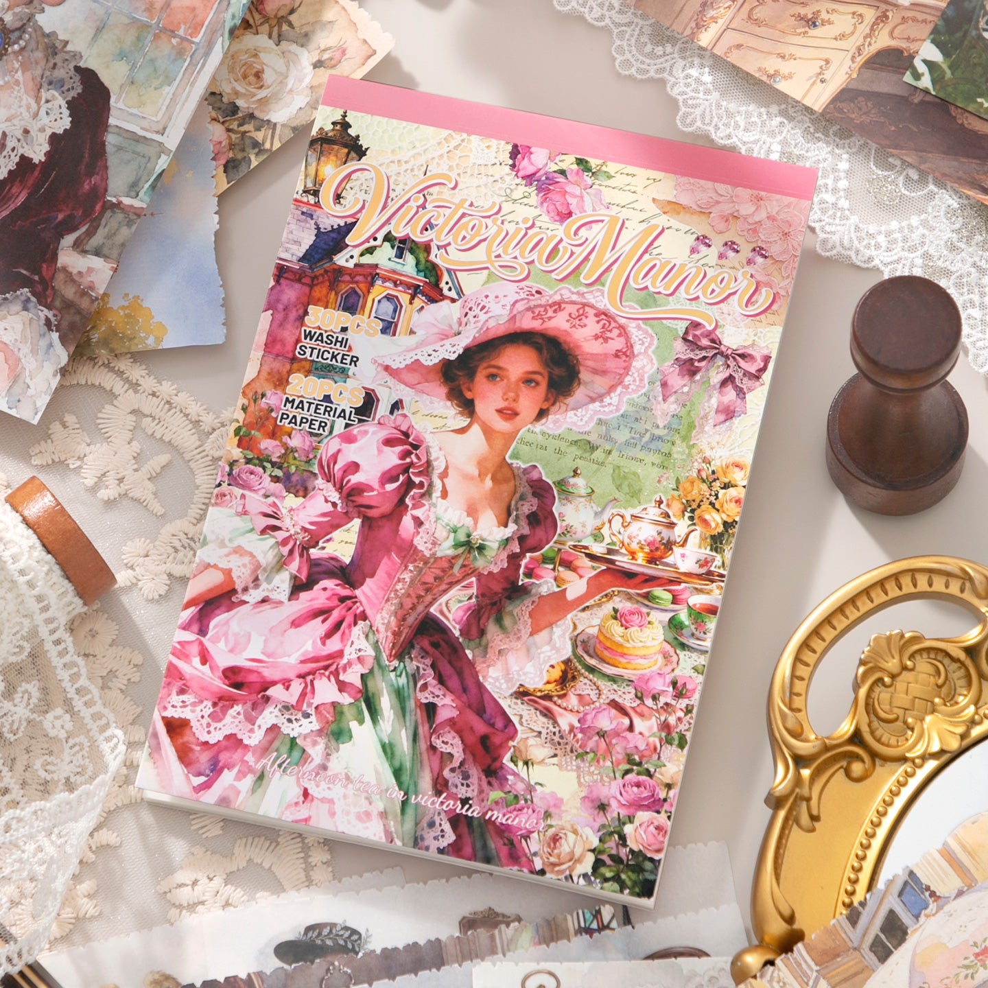 Victoria Manor Sticker Book for Journaling | MOOBOOM