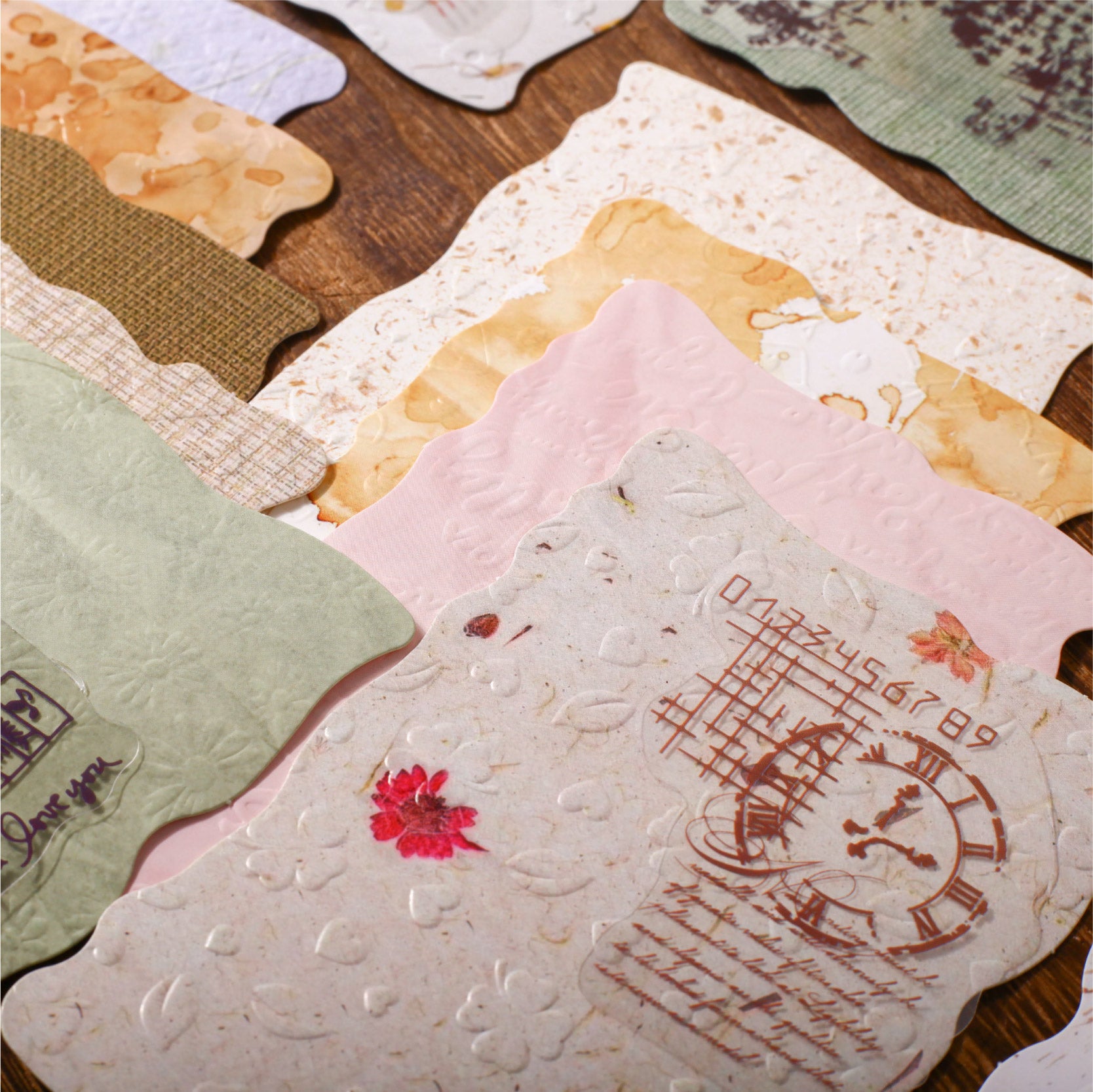 Manuscript Draft Scrapbooking Paper and Sticker