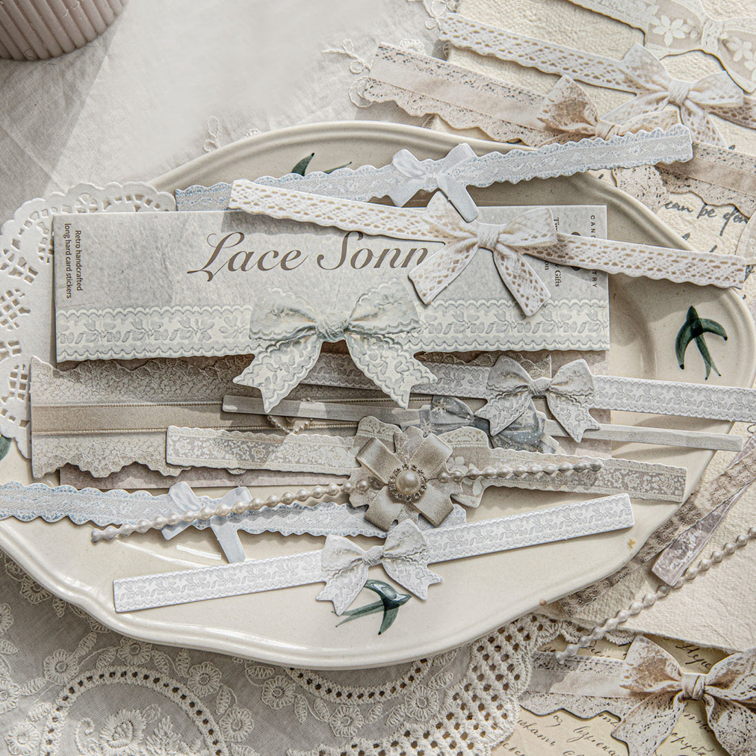 Gift Decoration Cardboard Bow Sticker