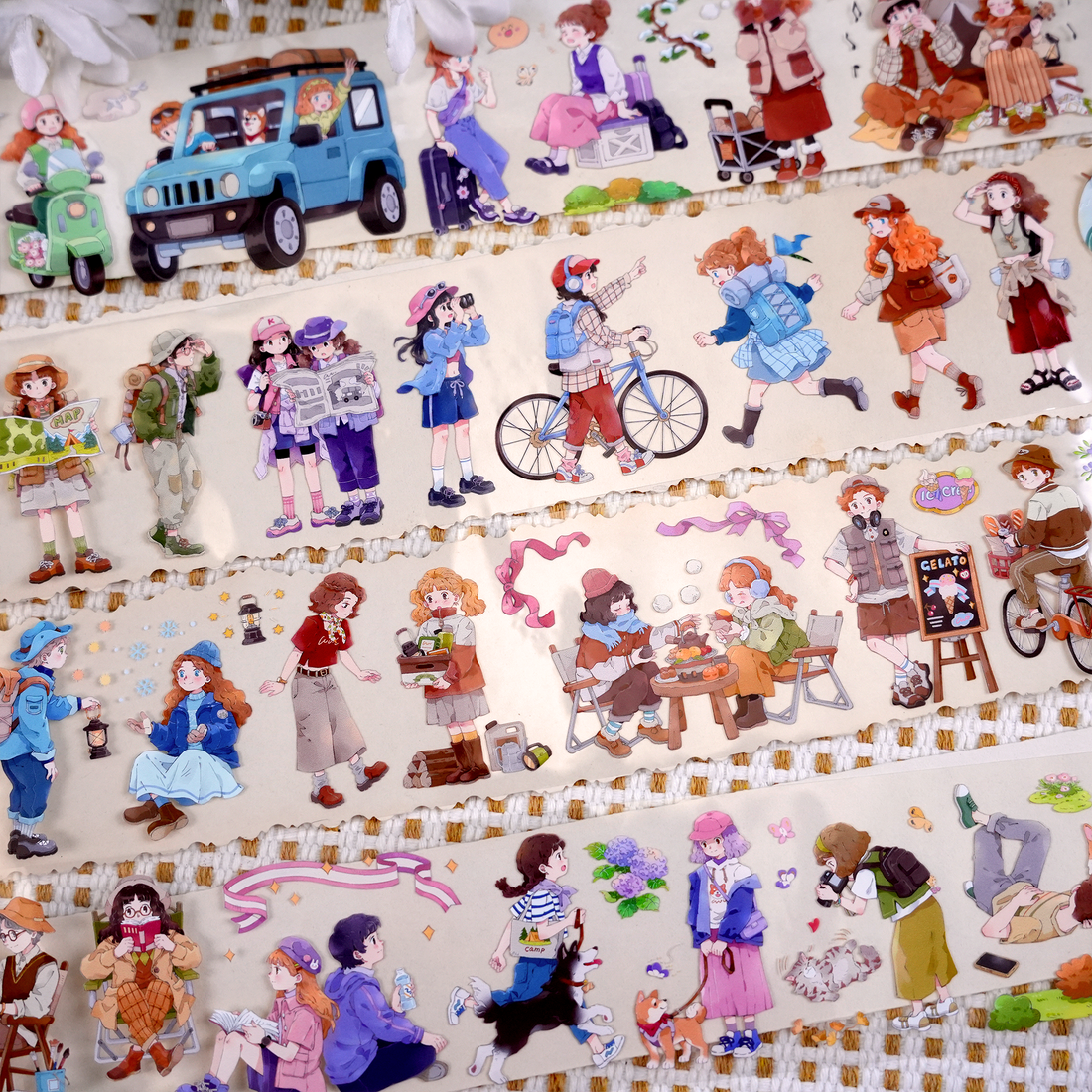 【Paper Domain】People in Outdoor Sports PET Tape (6cm*250cm)