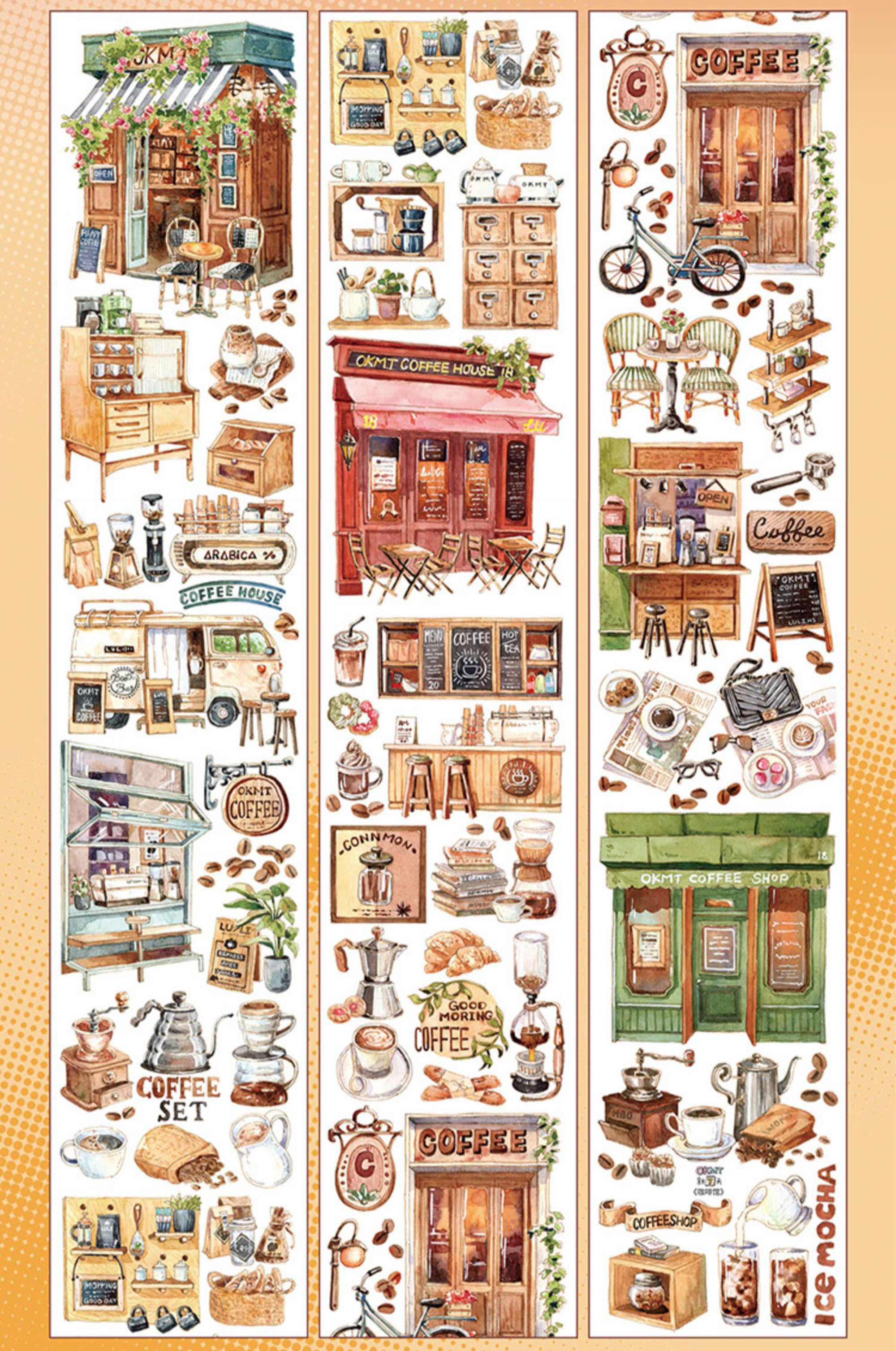 OKTM About The cafe PET Tape (7cm*100cm)