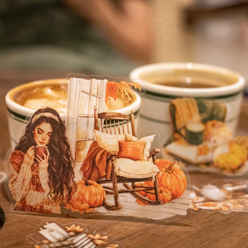 Time with Coffee PET Sticker