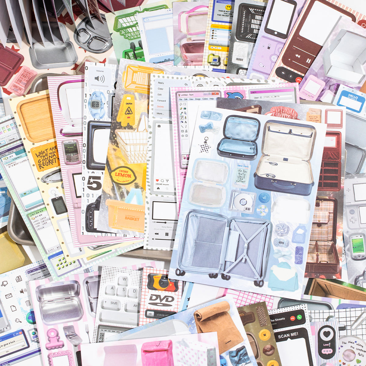 Digital Diary Pre-cut Sticker Book
