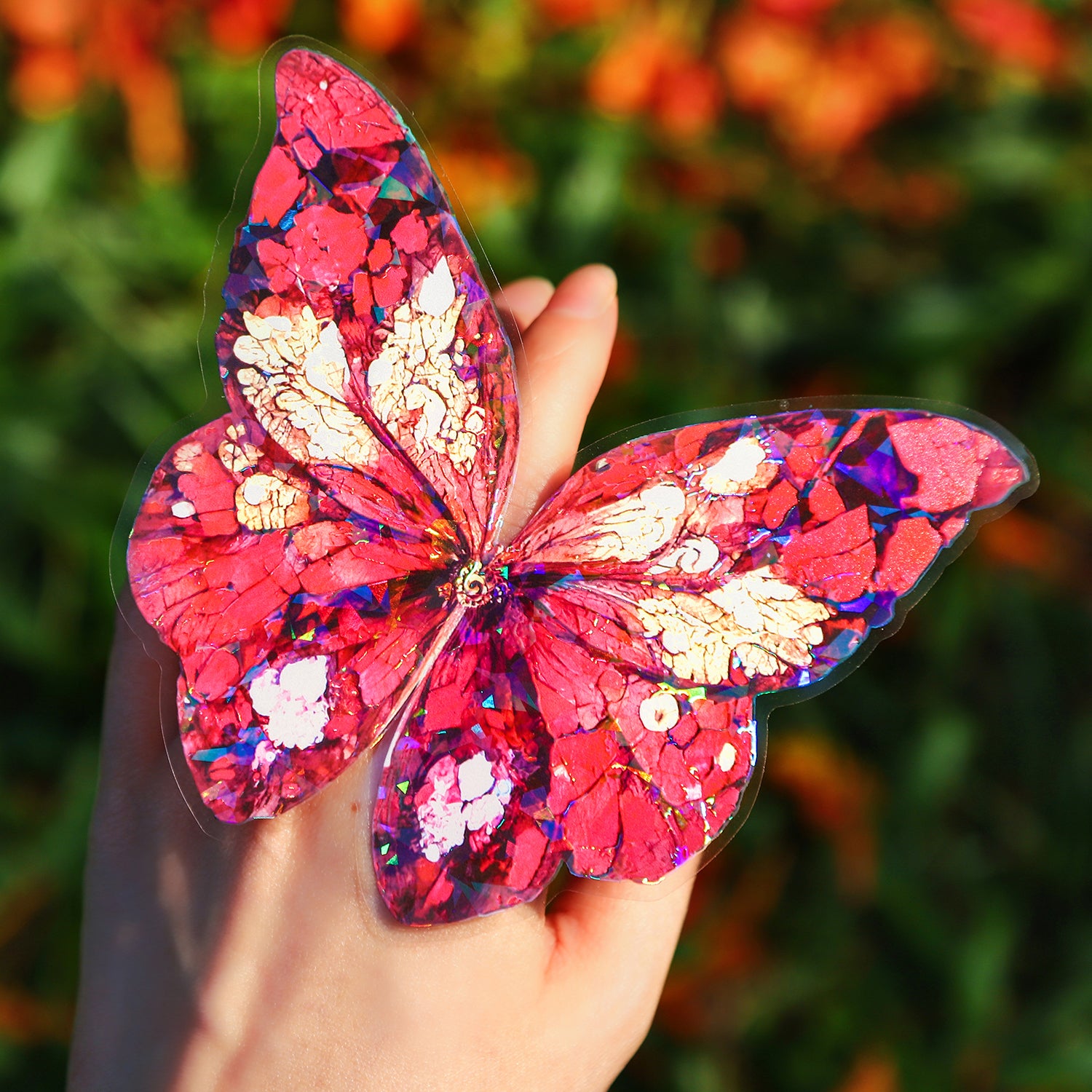 Jewel Butterfly PET Sticker