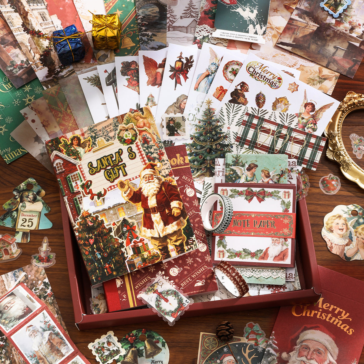 Santa's Gift Scrapbooking Supplies Box