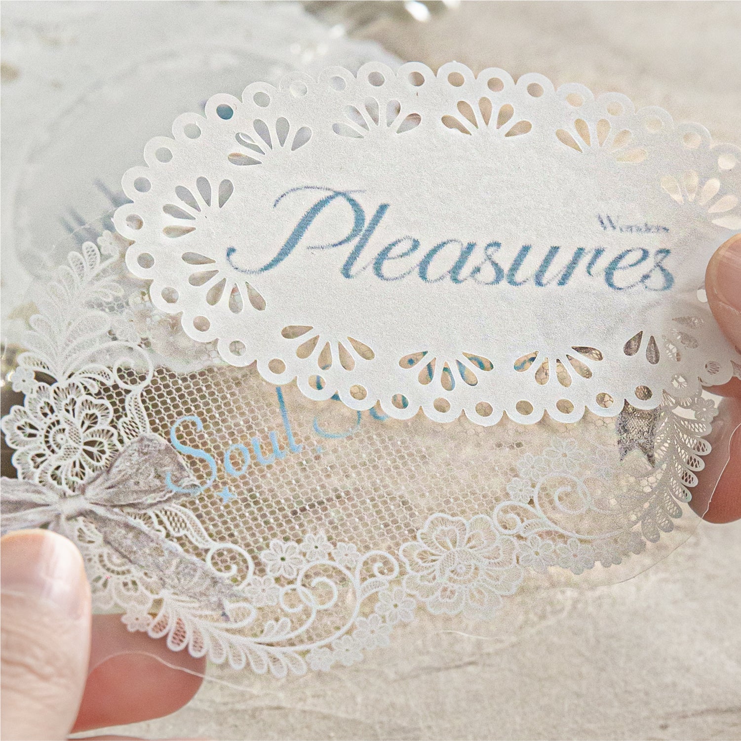 Lace Poetry Sticker