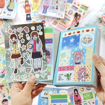 Neon Era Pre-cut Sticker Book