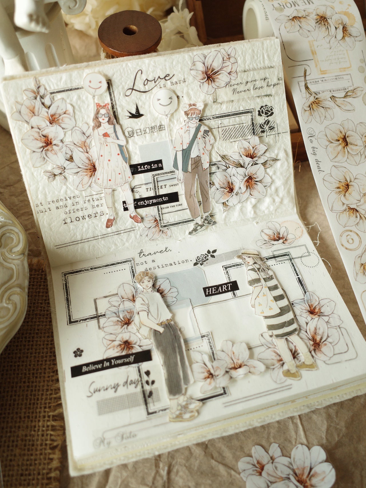 Freesia Flowers Tape (5.5cm*150cm)