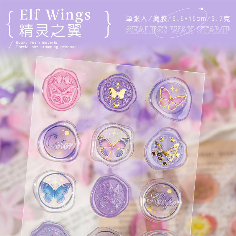 Wax Seal Drip Resin Sticker