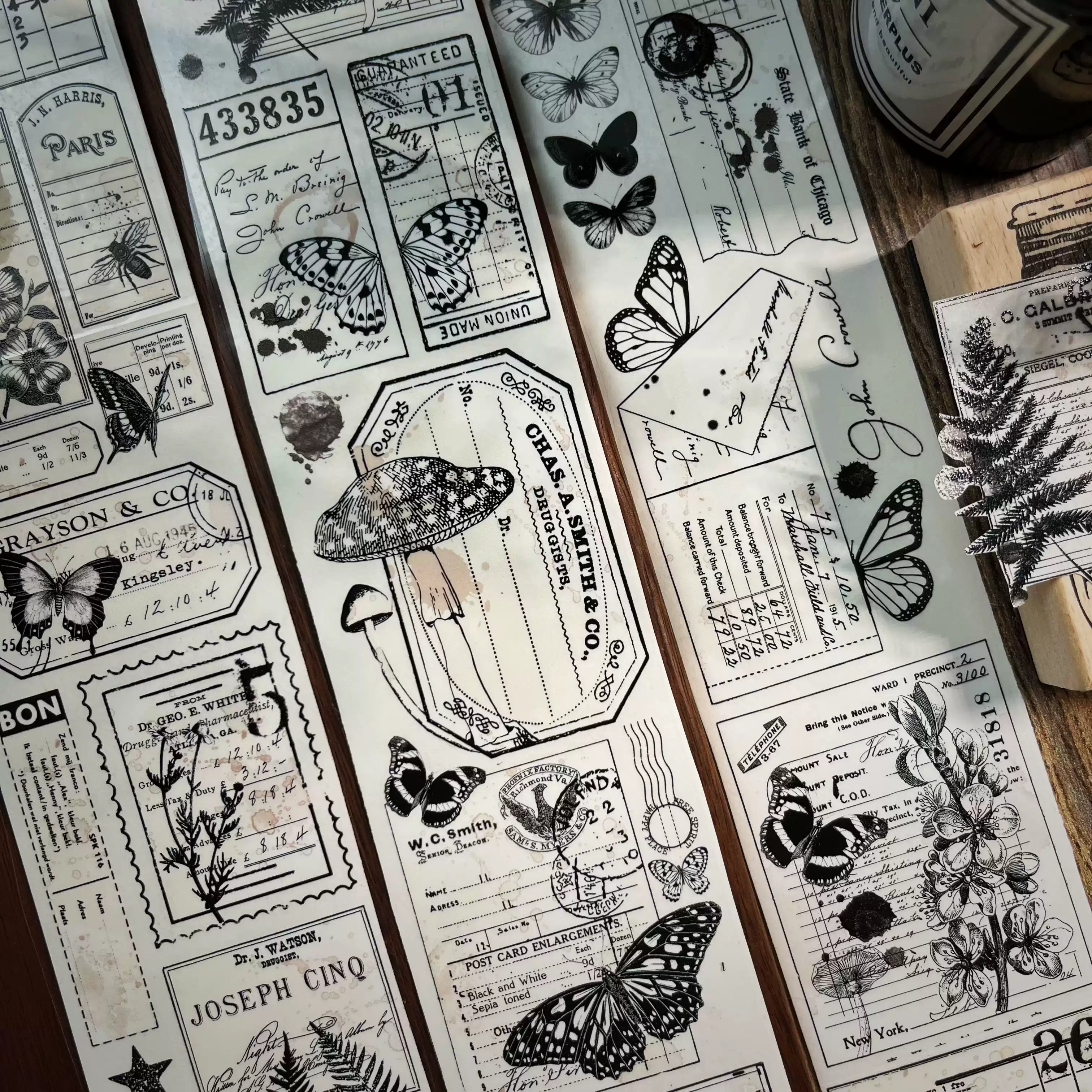 Letters and Butterflies Tape (6cm*100cm)