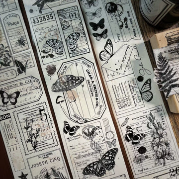 Letters and Butterflies Tape (6cm*100cm)