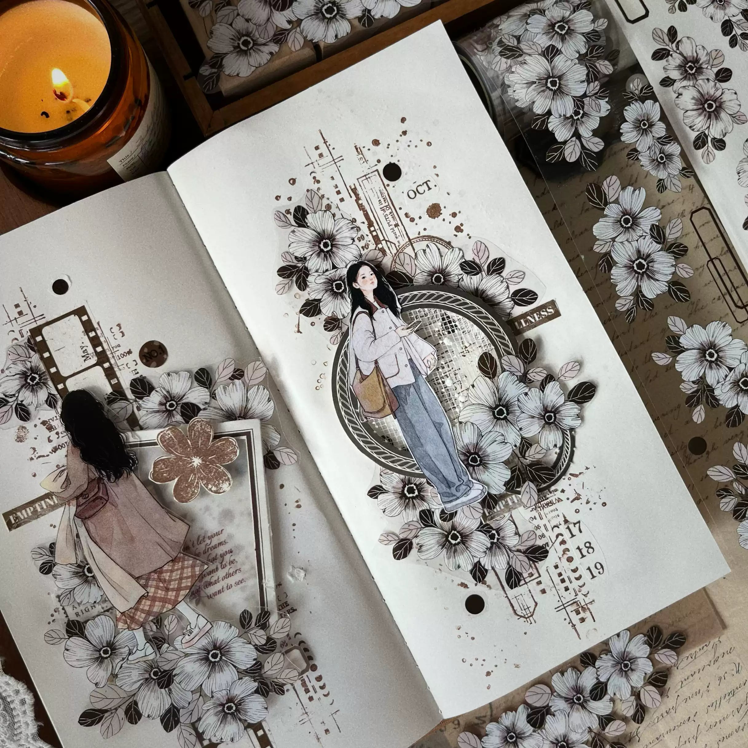 Ginger Camellia Flower Tape (5cm*100cm)