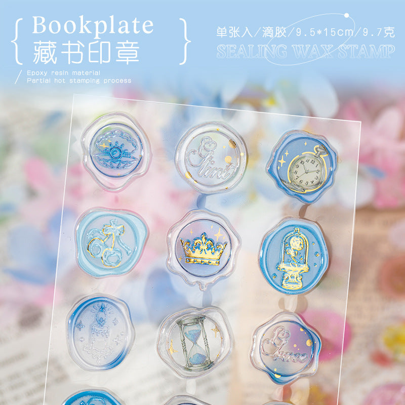 Wax Seal Drip Resin Sticker