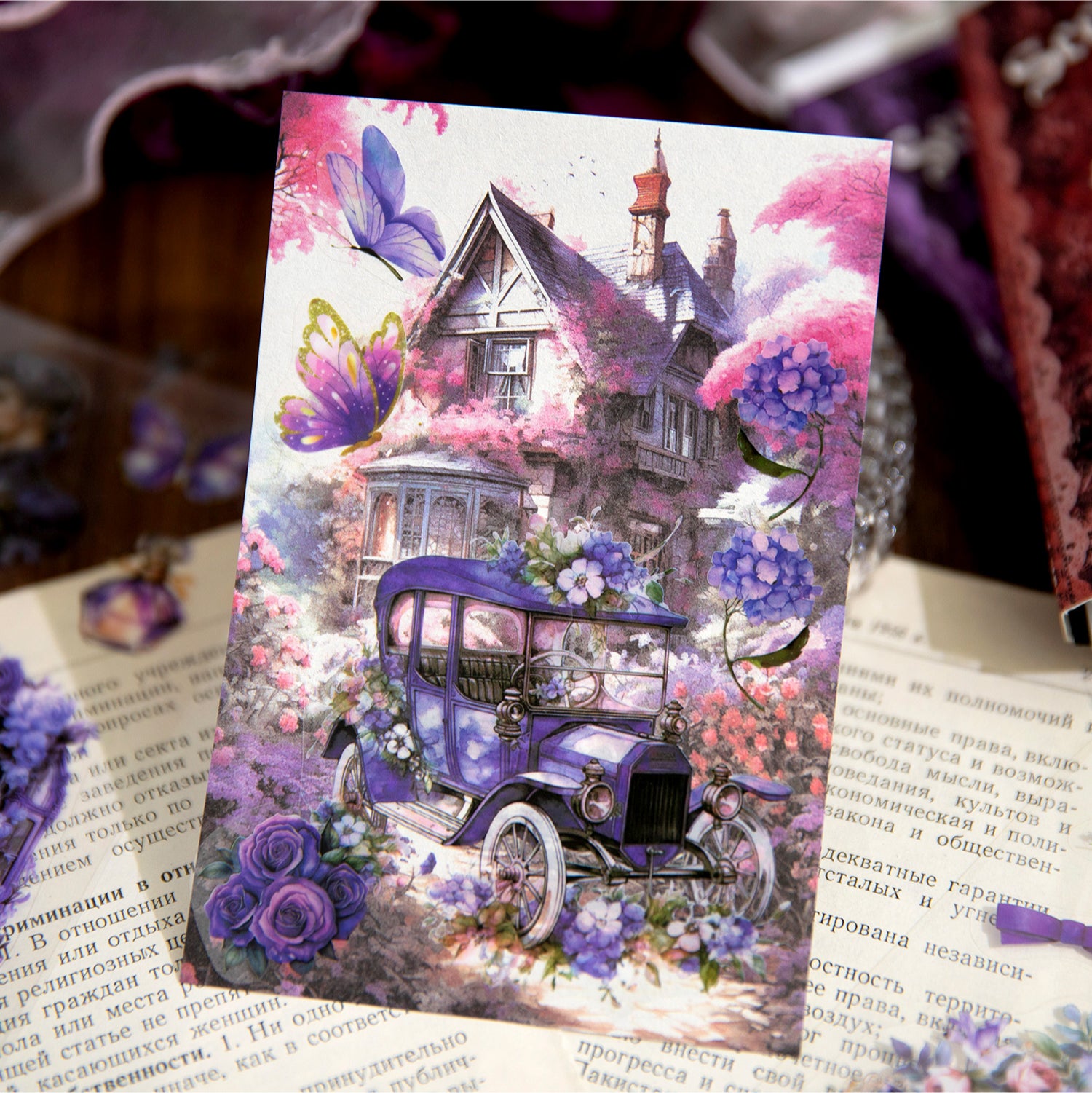 Secret Manor Stickers Book & Scrapbooking Paper