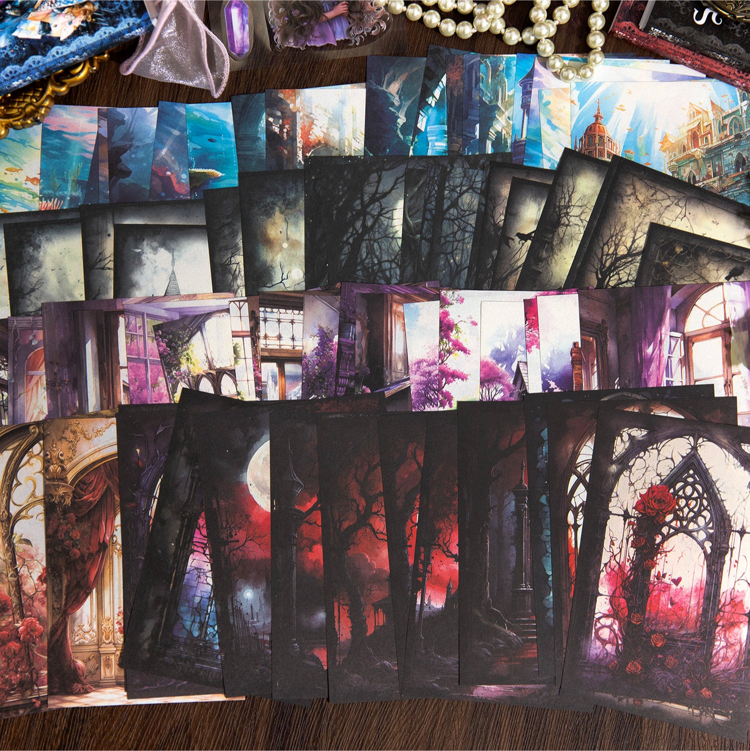 Secret Manor Stickers Book & Scrapbooking Paper