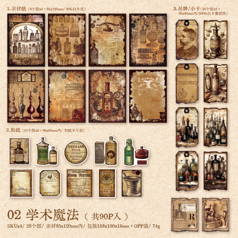 Game of the Times Vintage Scrapbooking Paper and Sticker for journaling and scrapbooking