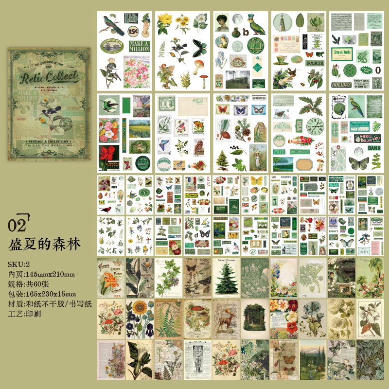 Long Song of Time Series Sticker Book For Scrapbooking and Journaling | MOOBOOM