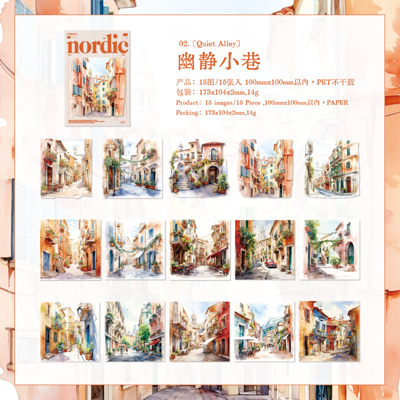 Nordic Landscape PET Sticker