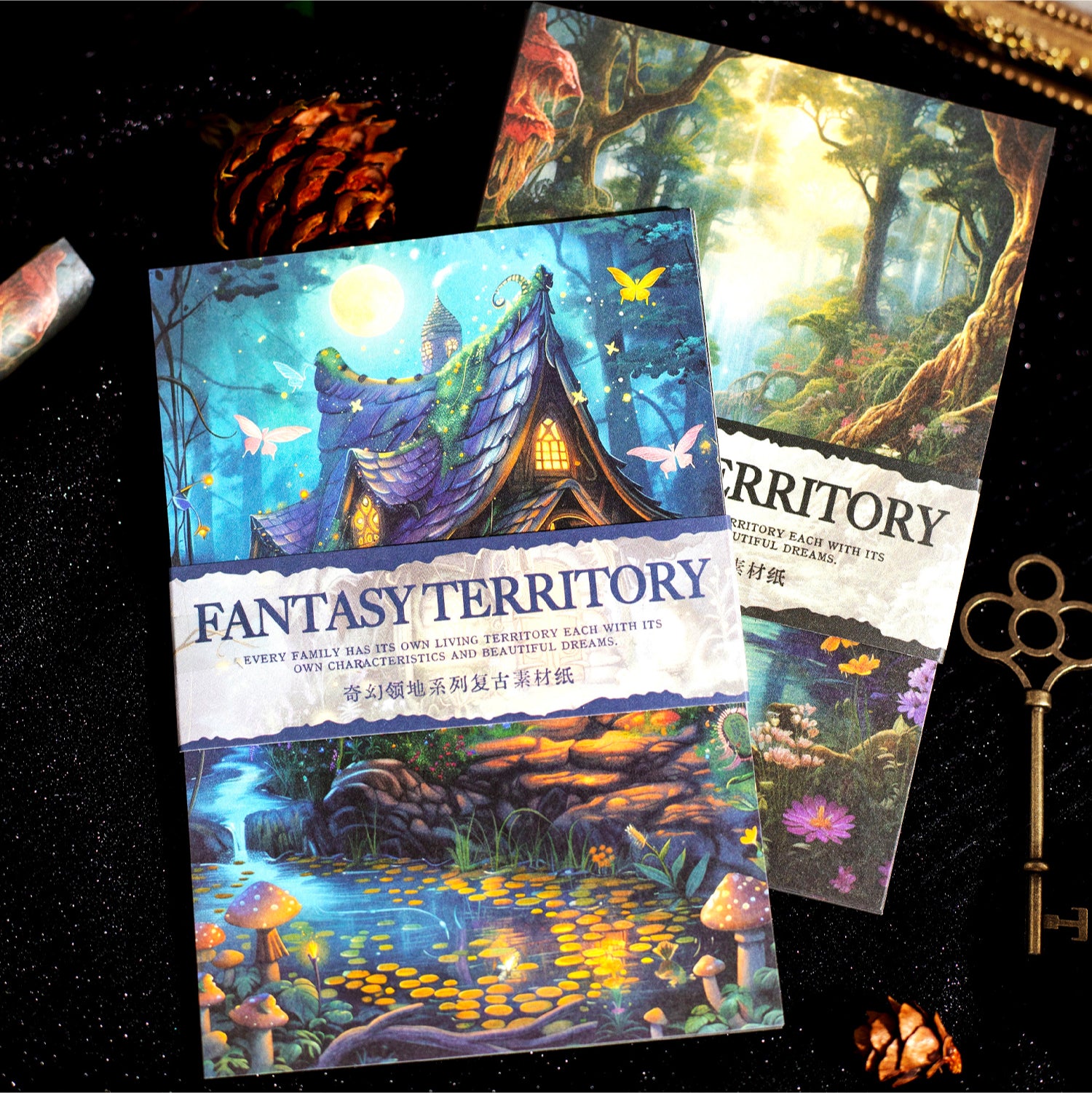 Fantasy territory Scrapbooking Paper