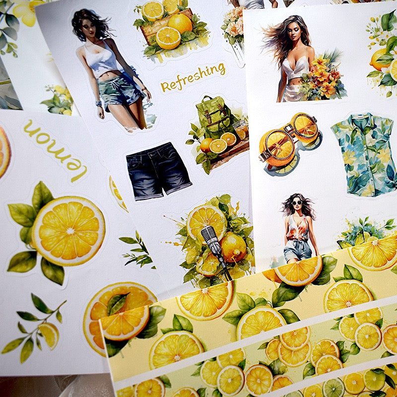 Vintage Sticker book for scrapbooking & journal