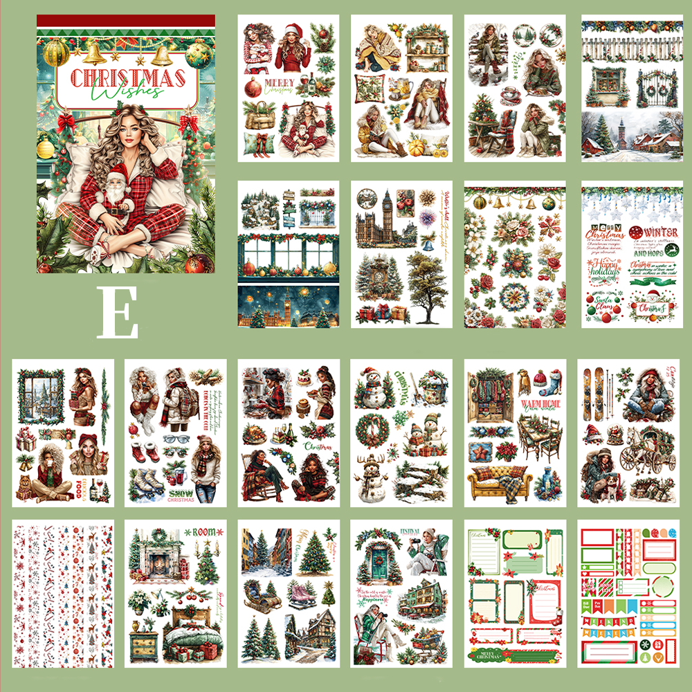 Holiday Pre-cut Sticker Book