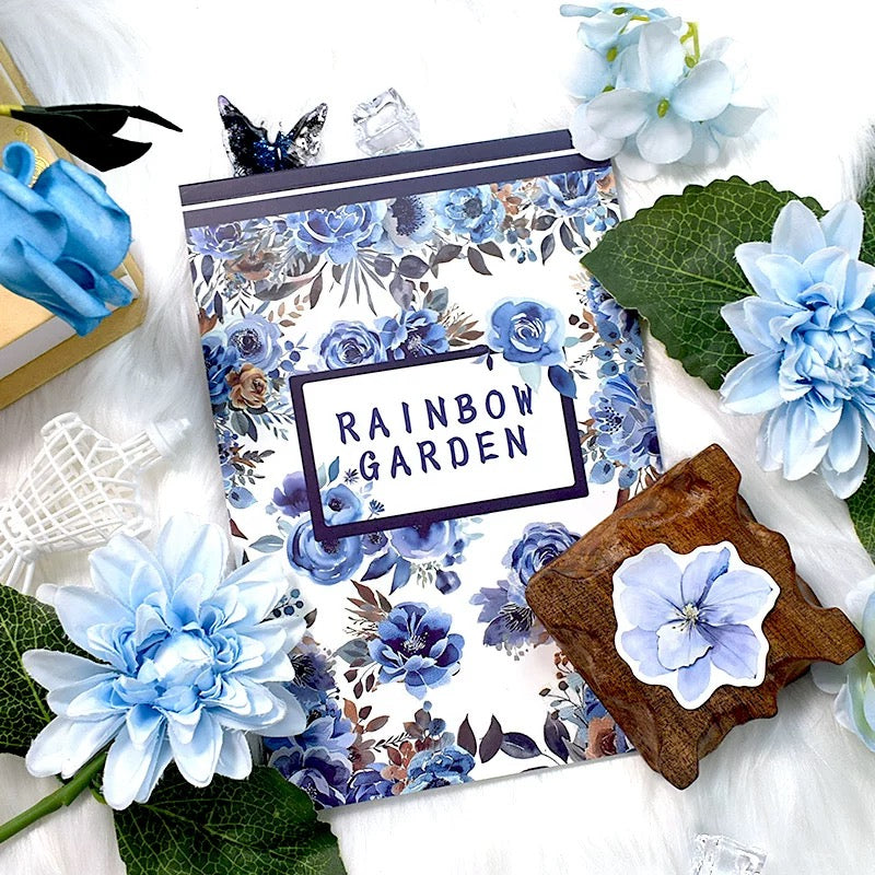 Vintage Sticker Book Vol.7 - Rainbow Garden for journaling and scrapbooking