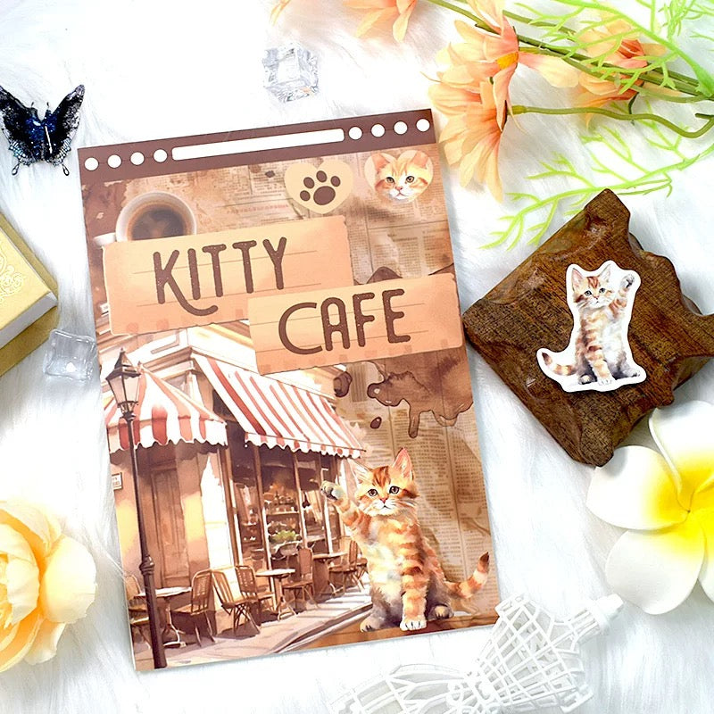 Vintage Sticker Book Vol.7 - Kitty Cafe