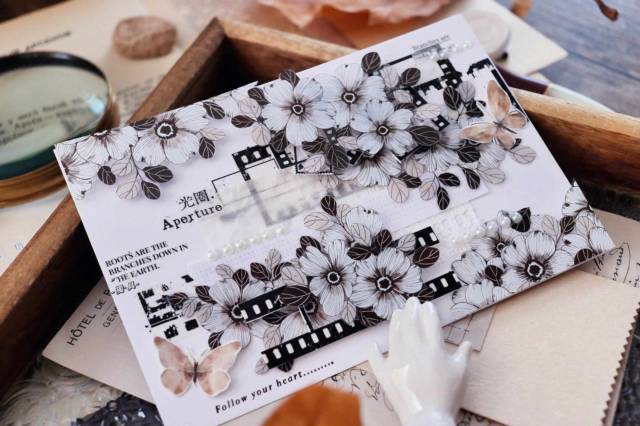 Ginger Camellia Flower Tape (5cm*100cm)