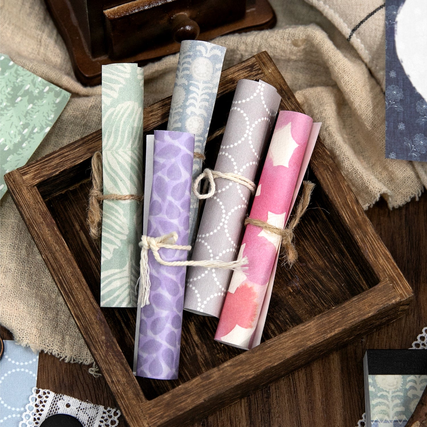 Sketches Among the Pines Scrapbooking Paper decorative tape for journaling and scrapbooking