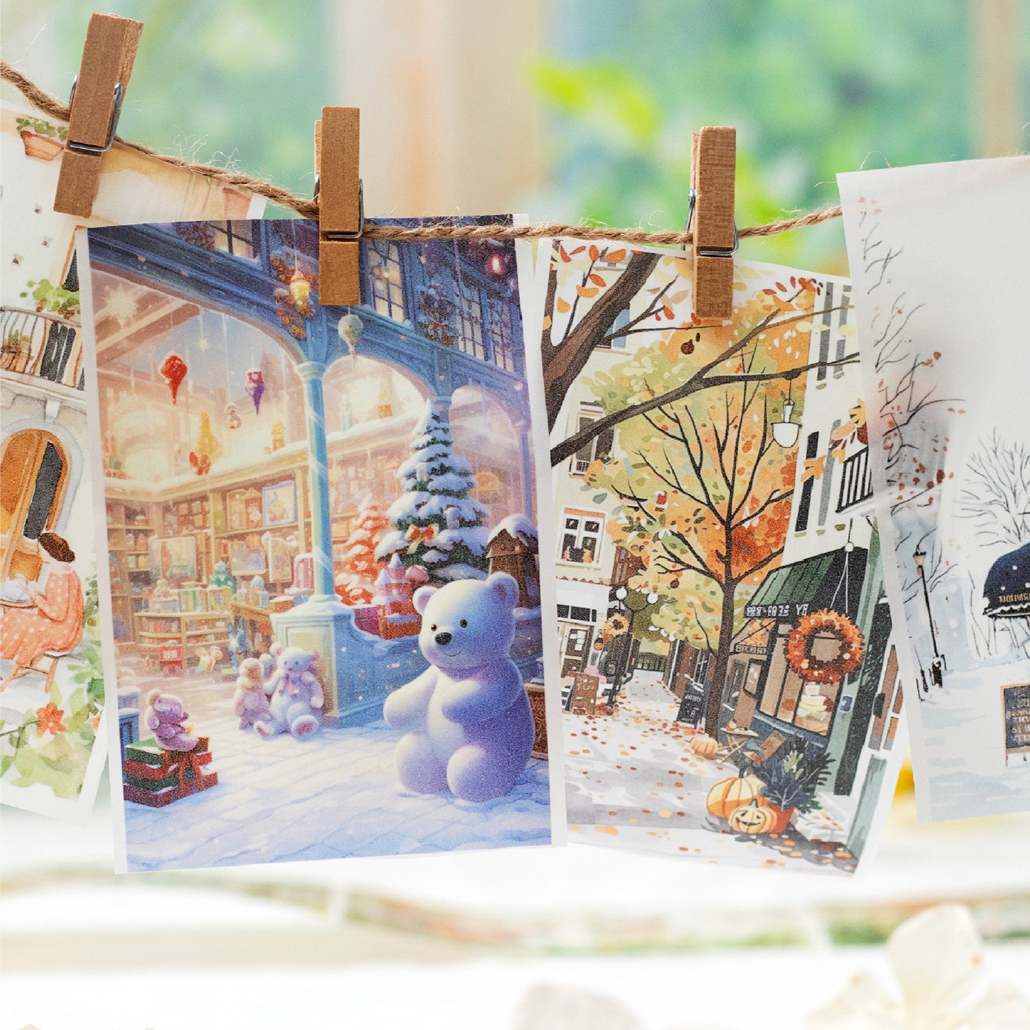 Morning and evening in the world Washi Tape