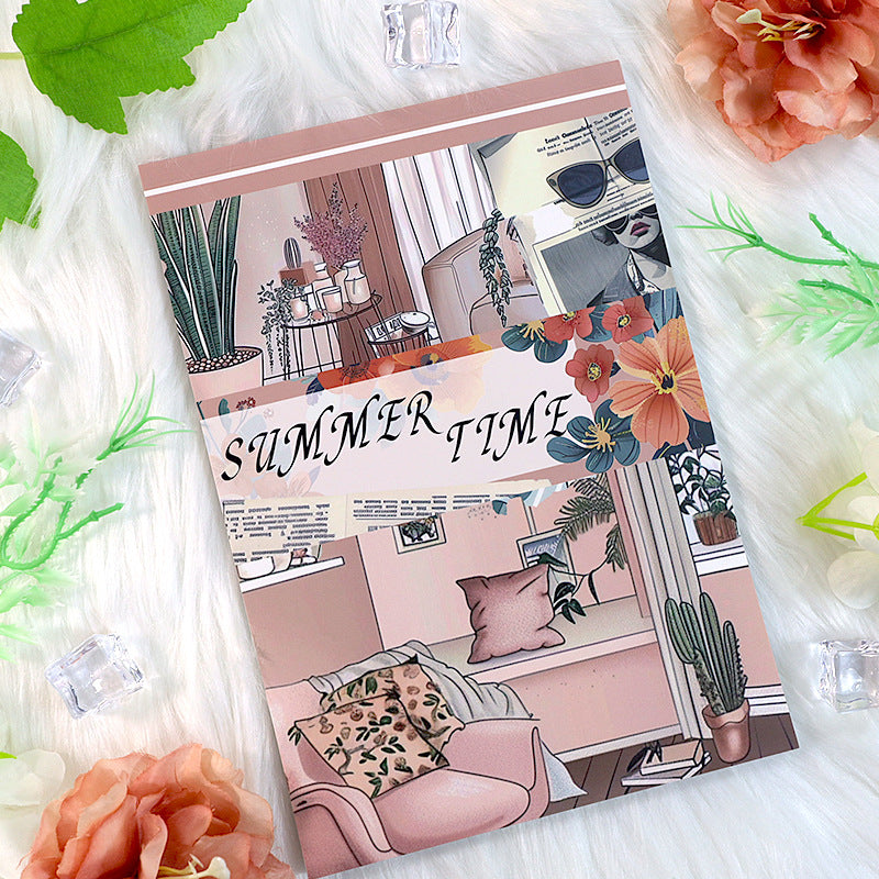 Vintage Sticker Book Vol.9 - Summer Time for journaling and scrapbooking