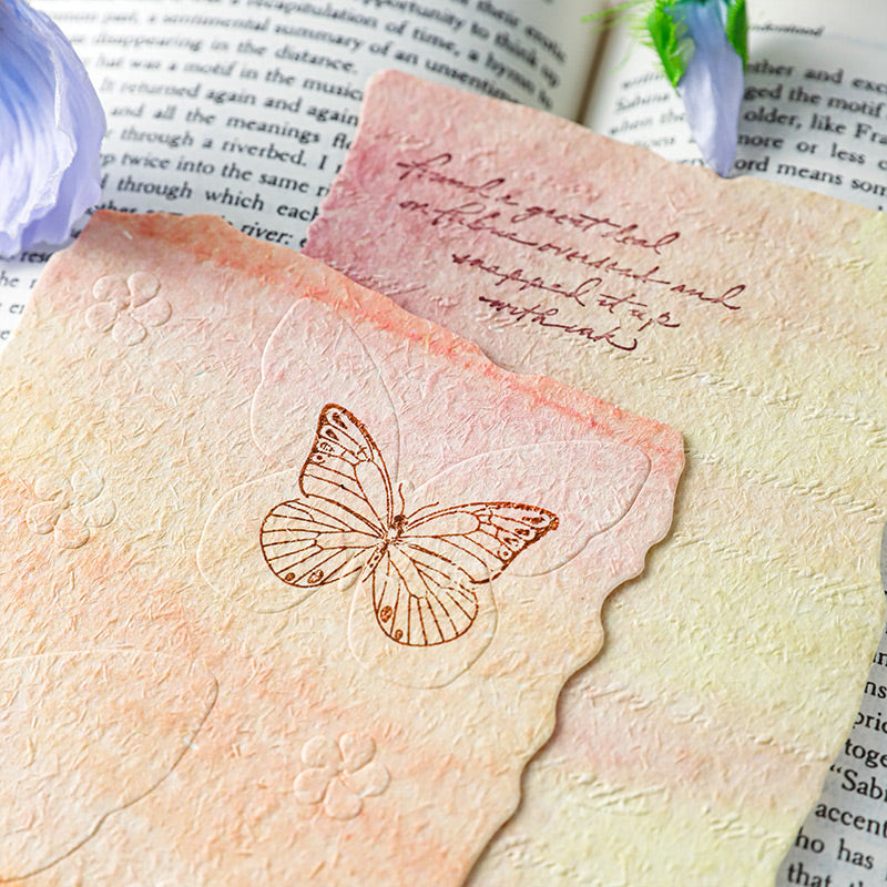 Embossed Printed Scrapbooking Paper