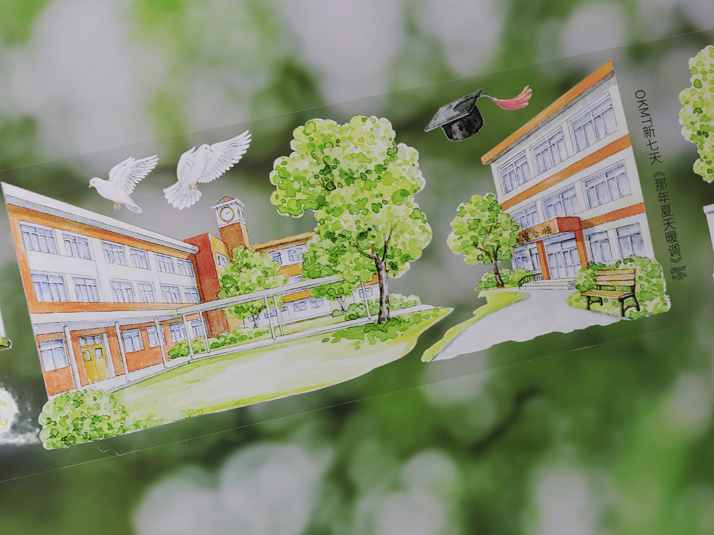 【OKTM】Youthful Campus Days Landscape PET Tape