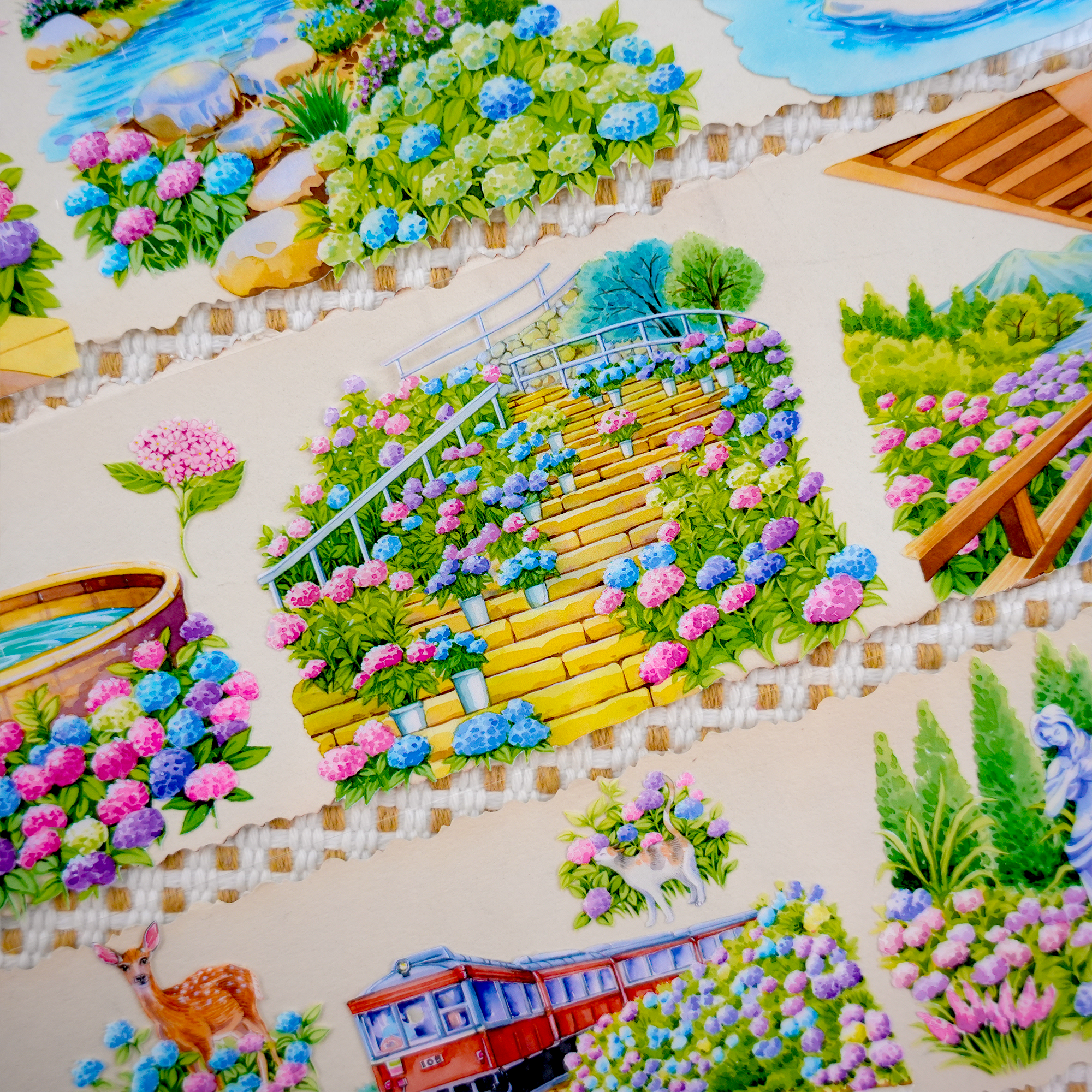 【XT】Letter from Spring Landscape Tape for journaling and scrapbooking