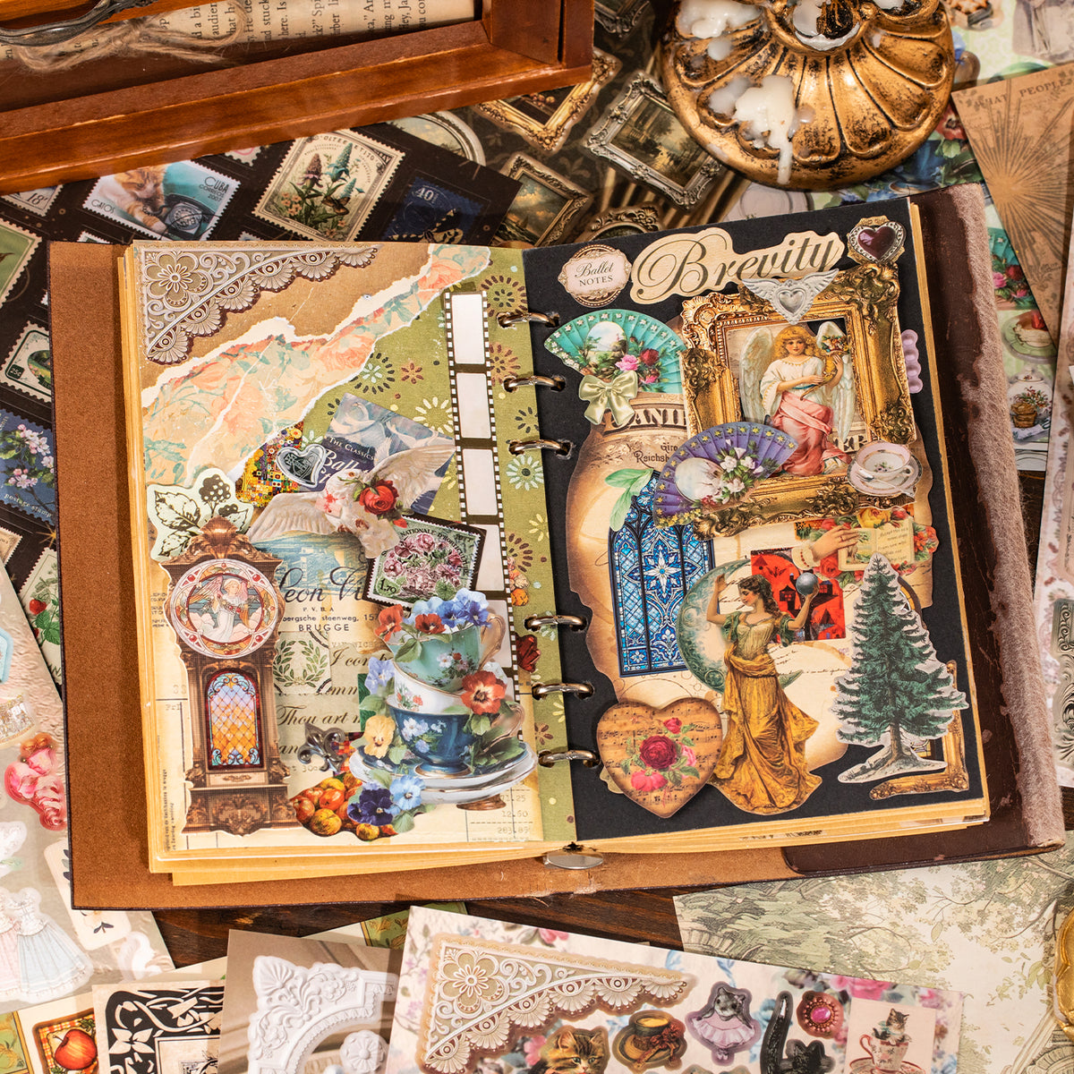 Vintage Treasury Pre-cut Sticker Book