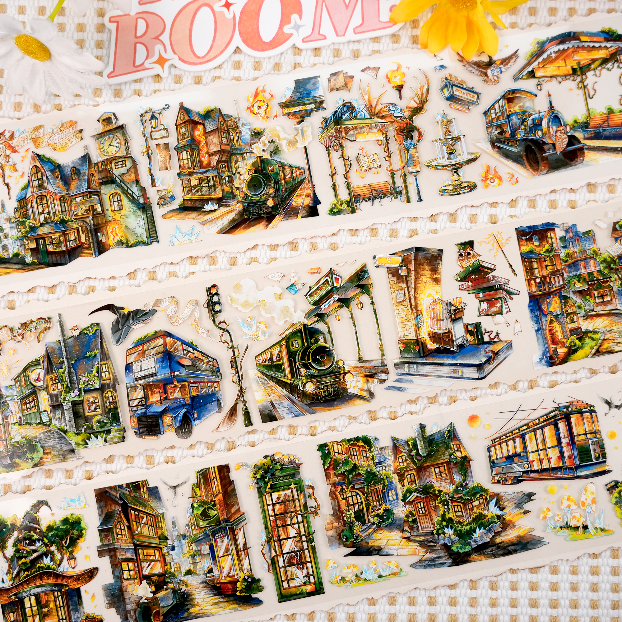 【BOBOYU】City of Eternal Night Magic Landscape Tape