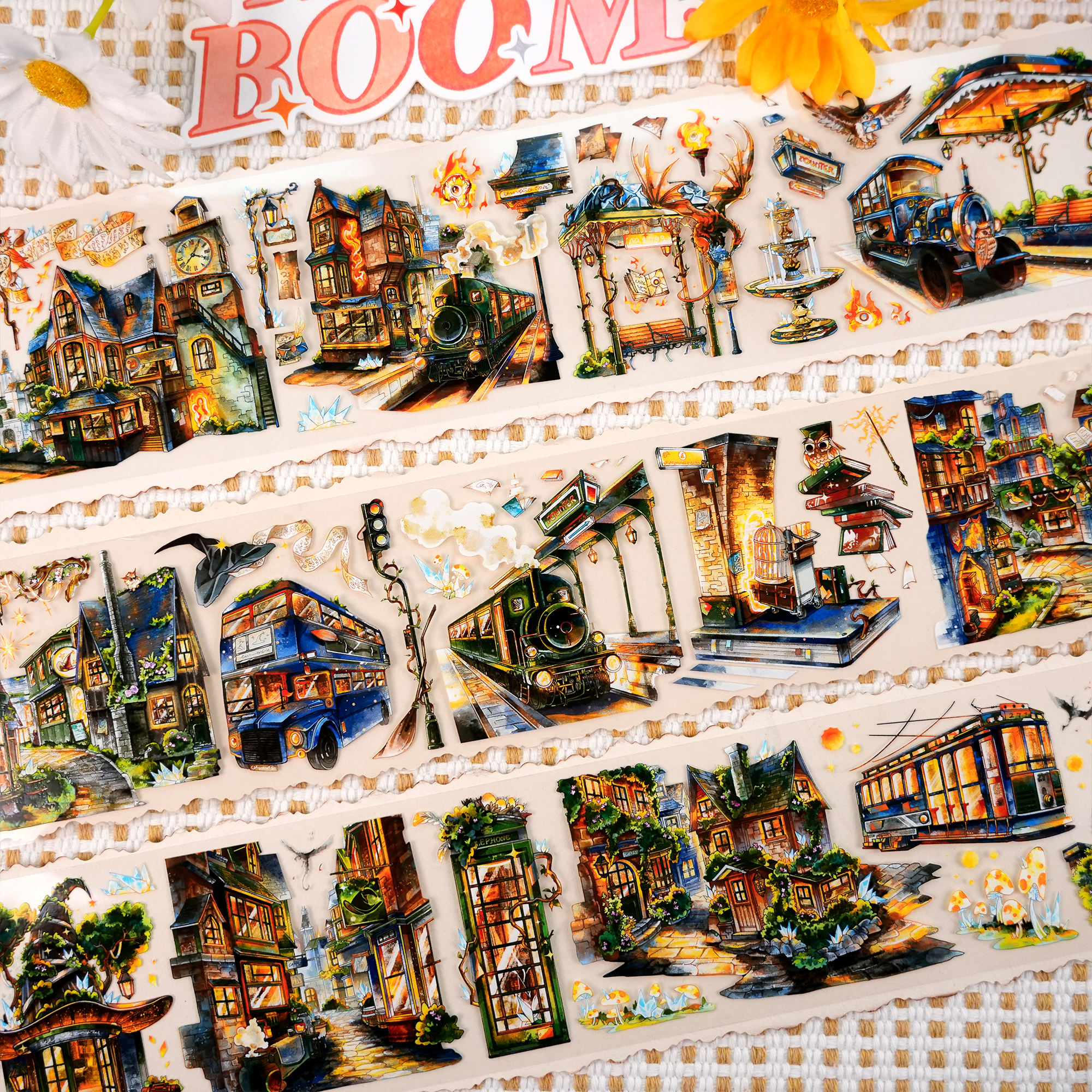 【BOBOYU】City of Eternal Night Magic Landscape Tape